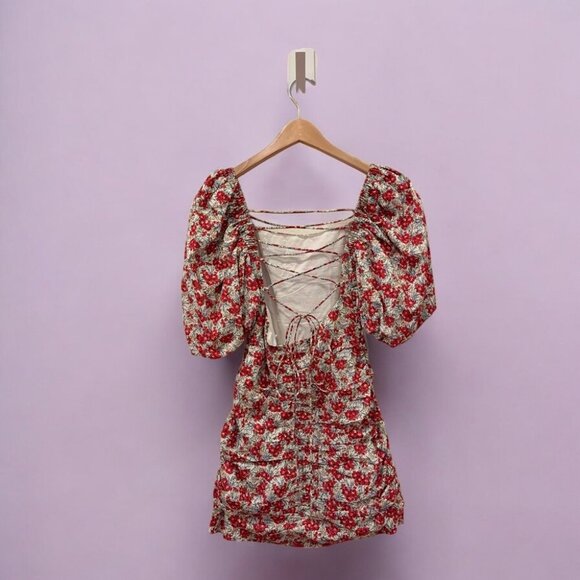NWT ASTR Verina Dress Red Multi Floral - Picture 7 of 7